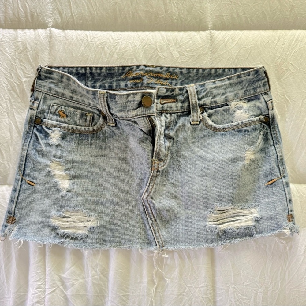 Abercrombie micro denim skirt